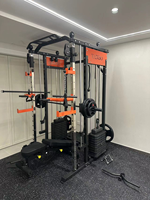 Prix usine Nouveau Style Smith Machine Squat Rack avec Plaques d'Alimentation Multi Fonction Trainer Power Squat Rack Cage