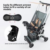 Porte-gobelet universel pour poussette, installation facile, léger, en plastique durable, capacité de charge de 15 kg, clip de fixation flexible, poussettes pour bébés