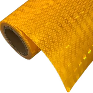 HIP PMMA Micro Prismatic Digital Printing Retro Film Reflective Sheeting Roll For Road Signs