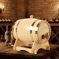 Support de bouteille de vin en chêne américain, fait main et personnalisé, 1,3 L, pour fêtes, écologique, en bois, minimaliste, rond, pour bière en stock
