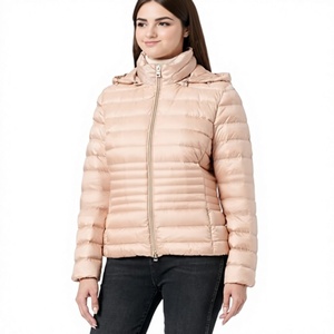 Women's Lightweight Packable Puffer Jacket Hooded <b>Winter</b> <b>Quilted</b> Jacket Custom Women's Hooded Puffer Jacket Water Resistant Coat - Product Image 1
