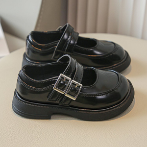 Zapatos de Vestir para Niñas Pequeñas, Zapatos de Moda para Bebés y Niños Pequeños, Zapatos Mary Jane Negros con Suela Suave de PU - Product Image 5