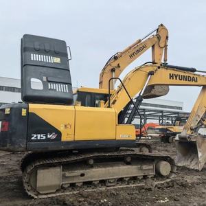 Excavatrice sur chenilles Hyundai d'occasion, 80% neuve, 215VS, faible nombre d'heures, moteur Cummins d'origine chinoise, 21 tonnes, godet de 0,92 m, boîte de vitesses, moteur - Product Image 1