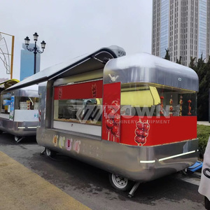 Kiosque alimentaire mobile portable, remorque avec logo personnalisé, camion de vente de snacks pour foire, carnaval, vendeur ambulant en extérieur - Product Image 5