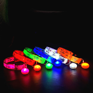 LED light-up <b>collar</b> for pet dogs, rechargeable, suitable for outdoor dog walking, with built-in reflective material for safe - Product Image 2