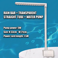 Bassin de bain pour oiseaux avec circulation automatique, chauffage électrique hivernal et débit d'eau, pour perroquets et perruches, avec douche de bain de beauté