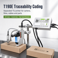 Machine de codage à jet d'encre à haute vitesse T190E pour l'impression de codes-barres GS1 QR, de dates et de numéros de série