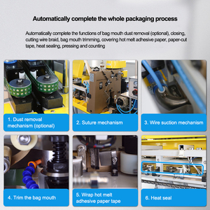 FBK-332C Industrial Bag Closer Automatic Heat Sealing Machine for Beverage Pouch Woven <strong>Poly</strong> Paper-Plastic Laminated Bags - Product Image 5