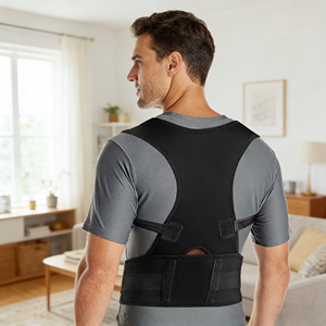 Cinturón de Soporte Lumbar Ajustable de Neopreno y Poliéster, Corrector de Postura Magnético para Aliviar el Dolor de Espalda y Proteger la Columna Vertebral - Product Image 3