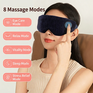 <span class=keywords><strong>Masque</strong></span> <span class=keywords><strong>oculaire</strong></span> chauffant confortable avec télécommande sans fil, contrôle <span class=keywords><strong>de</strong></span> la minuterie, <span class=keywords><strong>massage</strong></span>, 8 modes, réglage <span class=keywords><strong>de</strong></span> la température à 3 vitesses, 1000 mAh - Product Image 2