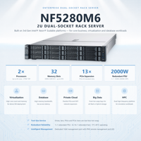 Serveur en rack NF5280M6 NF5270M6 NF5260M6 NF5280M5 2U double processeur DDR4 NVMe SAS Hot Swap Virtualisation