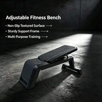 Banco de Pesas Ajustable y Plegable Unisex para Fitness, Plataforma de Entrenamiento Multiusos Inclinable de Plástico para Ejercicios en Casa de Cuerpo Completo