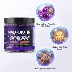 Gommose di Resveratrolo e Collagene con Vitamina D3 K2 per Vitalità e Luminosità Cellulare, Etichetta Privata Personalizzata - Product Image 4