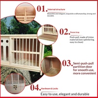 Saifei Nid de Pigeon Combiné, Cage d'Élevage, Cage Assortie, Cadre en Bambou Étanche, Grand Nid en Bois pour Extérieur, Livraison Gratuite