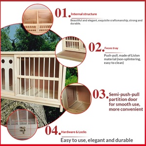 Saifei Jaula de Cría Combinada para Palomas, Nido Impermeable con Marco de Bambú, Nido Grande de Madera para Exterior, Envío Gratis - Product Image 3