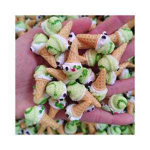 3D Mini resin Kawaii DIY <span class=keywords><strong>Ice</strong></span> <span class=keywords><strong>Cream</strong></span> điện thoại trang trí bức Tượng búp bê nhà thu nhỏ mặt hàng trang trí điêu khắc bức tượng điều - Product Image 2