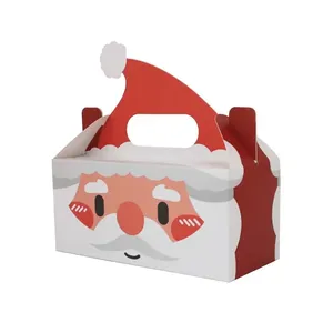 Christmas Gable Treat <b>Boxes</b>, Cute Santa/Reindeer/Elf Party Favor <b>Boxes</b> for <b>Cookies</b> & Candy - Product Image 4