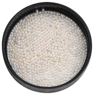 1.5-2mm coltivato naturale bianco reale d'acqua dolce sciolto piccolo vicino a perle rotonde