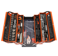 Kit d'outils de réparation automobile professionnel en fer de 85 pièces dans une boîte à outils en métal