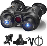 Jumelles de vision nocturne tactiques 3D VR NV300 4K, infrarouges, zoom 6x, fixation sur casque, chasse, couleur intégrale