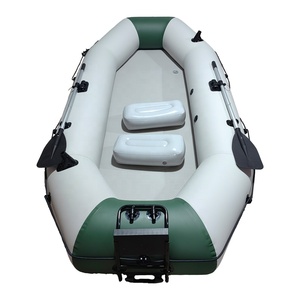 Bateau pneumatique en PVC de 3,3 m et 0,9 mm avec rames et sièges, annexe gonflable robuste avec support de transom pour la pêche et les loisirs - Product Image 3