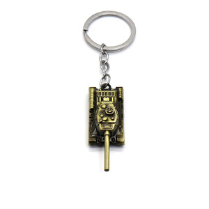 <span class=keywords><strong>Jeu</strong></span> populaire WOT porte-clés monde des chars porte-clés réservoir guerre porte-clés métal cadeau pendentif - Product Image 1