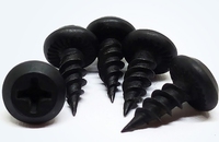 Vis autotaraudeuses à tête Panraming noires phosphatées 7*7/16\" de haute qualité, vente directe d'usine
