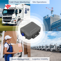 Minew MG5 Nouvelle passerelle mobile LTE extérieure, routeur IoT GPS BLE, système d'alarme intelligent pour la logistique de la chaîne du froid