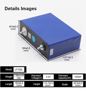 Chu kỳ sâu 3.2V 100 <span class=keywords><strong>amp</strong></span> giờ LiFePO4 Pin Volt 100Ah <span class=keywords><strong>lithium</strong></span> năng lượng mặt trời năng lượng lưu trữ pin tế bào <span class=keywords><strong>Lithium</strong></span> <span class=keywords><strong>Ion</strong></span> 3.2V 100AH - Product Image 5