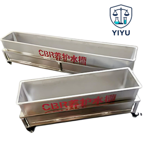 Réservoir d'eau de durcissement CBR en acier inoxydable avec roues mobiles, accessoire de test de sol CBR, réservoir de bain-marie pour laboratoire - Product Image 1