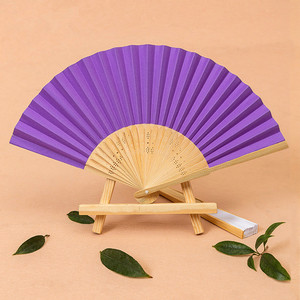 Ventilador de mano de madera con diseño de flor española, estilo flamenco, venta al por mayor, últimas novedades - Product Image 1