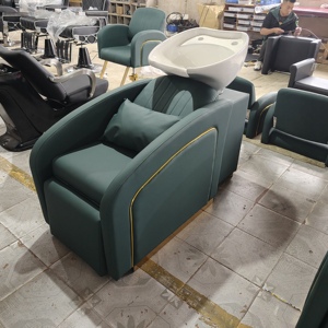 Offre Spéciale moderne vert Salon Spa chaise technicien chaise shampooing lit ensemble - Product Image 3
