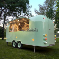 Camion de restauration mobile pour café, pizza, hot-dogs, glaces et fast-food avec construction en acier inoxydable résistant à la rouille
