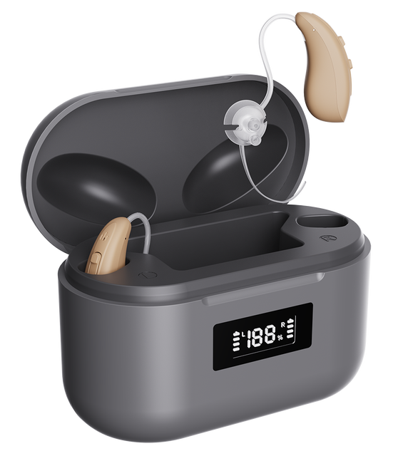 JINGHAO Digital Chipset Smart Hearing Aid Streaming for Phone Call and Music Hearing Aids Bluetooth
