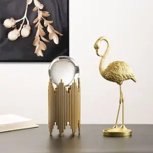 Home Decor Interior Modern Table Living Room Gold deer Accessories Other Luxury Crystal ball Decoration Home Decor For Home