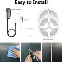 Bande lumineuse LED extérieure ultra-mince de 8mm 10cm pouvant être coupée