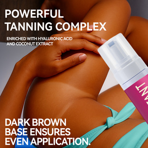 Label privé mousse antioxydante <span class=keywords><strong>express</strong></span> bronzante <span class=keywords><strong>bronzage</strong></span> profond à développement rapide avec hydratation et ingrédient à base de plantes pour le corps - Product Image 4