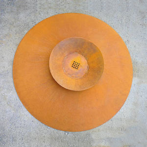 Pozo de fuego redondo en acero Corten-Forma circular clásica - Product Image 1