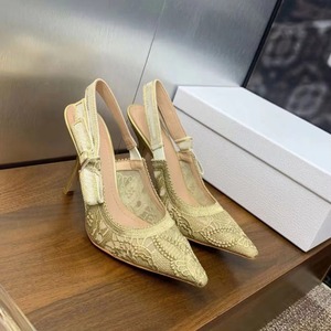 Nouvelles Escarpins de Mariage Haut de Gamme 2026, Design de Marque, Luxe Premium, Beige, à Bride Arrière, Ornées de Perles, Bout Pointu - Product Image 4