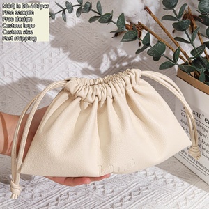 Bolsa de Cuero PU con Logotipo Personalizado, Bolsa de Cosméticos Impermeable con Cordón, Bolsa de Viaje para Artículos de Aseo, Bolsa de Cuero para Regalo - Product Image 3