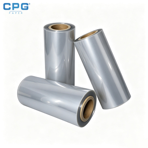 PETG Heat Shrink <b>Film</b> PETG Shrink Label <b>Film</b> Custom Width Transparent Bottle Sleeve Packaging Roll Stock - Product Image 1
