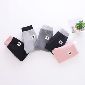 กางเกงเลกกิ้งเด็กผู้หญิงแบบชิ้นเดียว ปี 2019 สำหรับฤดูใบไม้ร่วงและฤดูหนาว ปักลาย พร้อมผ้ากำมะหยี่หนานุ่ม กางเกงลำลองสำหรับเด็กที่ให้ความอบอุ่น - Product Image 5