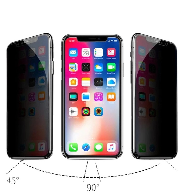 Full Cover Anti Spy Glass Privacy Screen Protector for iPhone 17 Pro Max Privacy Glass Protector for iphone 16 Protection Film