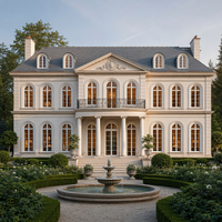 Porte coulissante moderne en chêne massif avec rupture de pont thermique, extérieur en aluminium, verre Low-E, pour maison passive, avec cadre en bois recouvert d'aluminium.