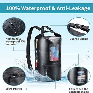 Nouveau Sac Étanche Ocean Pack pour <span class=keywords><strong>le</strong></span> <span class=keywords><strong>Camping</strong></span>, Design Tendance, avec Fenêtre de Visualisation pour Téléphone et Fermeture Éclair Étanche - Product Image 3