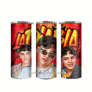 Quantité minimale de commande bas Sublimation personnalisée imprimé Xavi La diabla nouvelles tasses de gobelet de qualité alimentaire 20oz avec tasse de fête en paille - Product Image 4