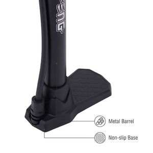 मैनुअल 120psi साइकिल एयर पंप इंफ्लेवेटर नायलॉन स्टील सामग्री फर्श पंप के लिए - Product Image 6