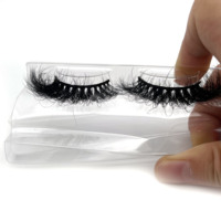 Bande russe de cils en vison véritable, Style populaire, 16mm, 18mm, 20mm, bande de Volume russe duveteux