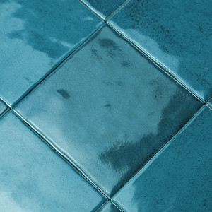 Piastrella Blu Marocco 10x10 Cm 8 Mm Finitura Lucida Bordi Irregolari - Product Image 5