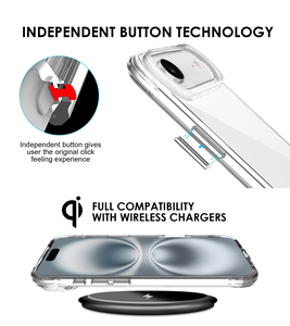 Trong suốt sang trọng thể thao thiết kế chống sốc cứng PC TPU điện thoại di động Trường hợp đối với iPhone 17 không khí - Product Image 4